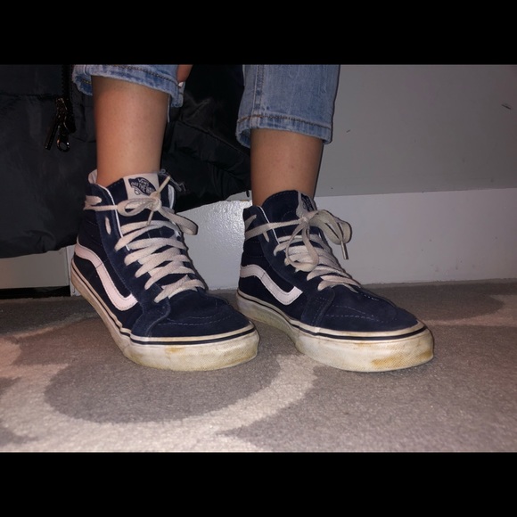 Vans Navy Blue Sk8-Hi’s - Picture 1 of 5